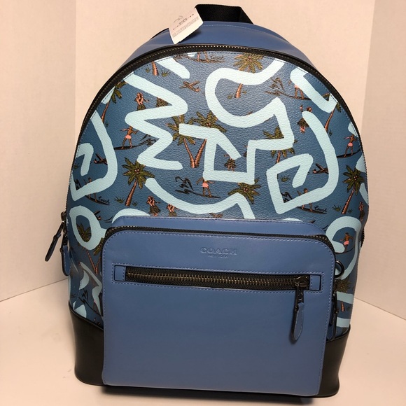 coach x keith haring backpack